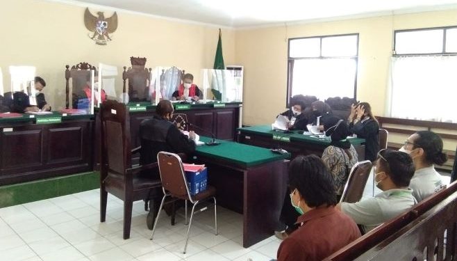Lanjutan sidang pembunuhan sopir Grab di PN Kabupaten Kediri (humas kejari/kdr)