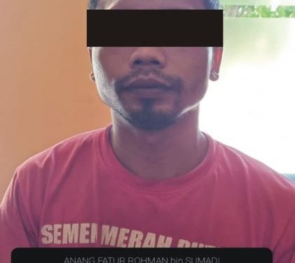 Pelaku Anang Fathur Rohman alias Kasbul, tetangga korban (Humas Polsek Pare Kota)