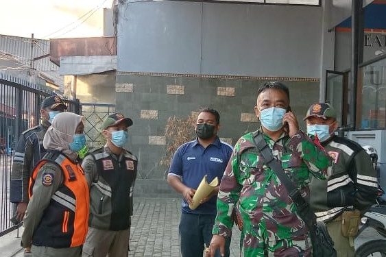 Satgas Covid Kota Kediri berada di Premier Futsal (Kintan Kinari Astuti)
