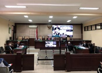 Sidang Tipikor Jembatan Brawijaya di Pengadilan Negeri Kelas 1A Khusus (Penkum Kejari Kota Kediri)