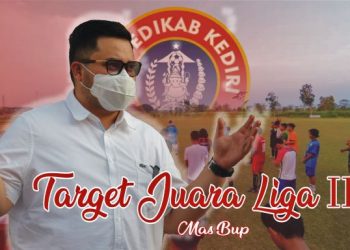 Mas Bup kembali tegaskan beri dukungan penuh kepada Persedikab Kediri (Nanang Priyo Basuki/istimewa)