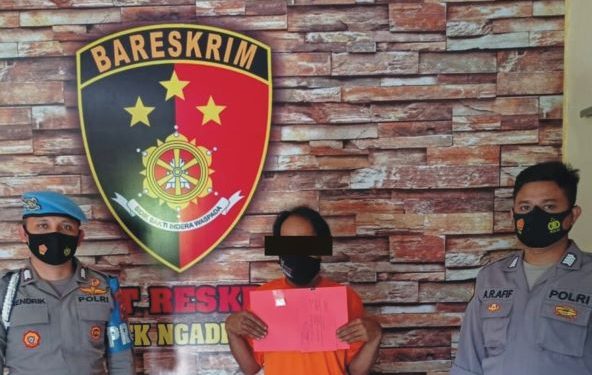 Cepek saat diamankan di Mapolsek Ngadiluwih (Humas Polsek Ngadiluwih)