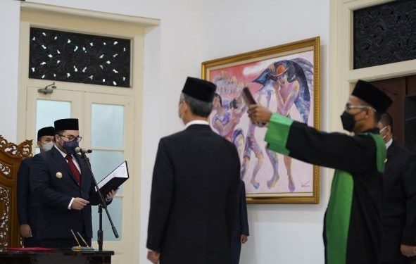 Pelantikan Plt. Kepala Kominfo di Pendopo Panjalu Jayati (Kominfo)