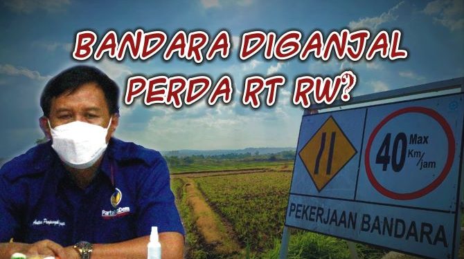 Proyek bandara kini berjalan mendapatkan dukungan penuh DPRD Kabupaten Kediri / juru bicara Fraksi Partai NasDem, Antox Prapungka Jaya (Nanang Priyo Basuki/istimewa)