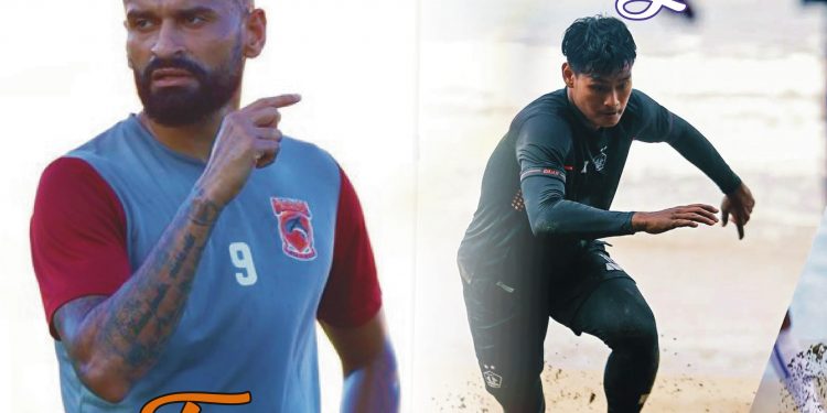Striker Borneo FC, Francisco Torres dan Septian Satria Bagaskar dari Persik Kediri (Persik FC/istimewa)