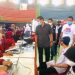 Vaksinasi digelar Bank Jatim bertempat di GOR Jayabaya (Aldimas .M Fahrezi)