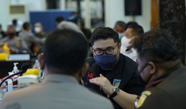 Mas Dhito pimpin rapat percepatan vaksinasi (humas)