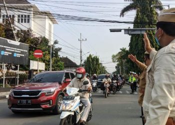 Peringatan Hari Pahlawan digelar Satlantas Polres Kediri Kota (Kintan Kinari Astuti)