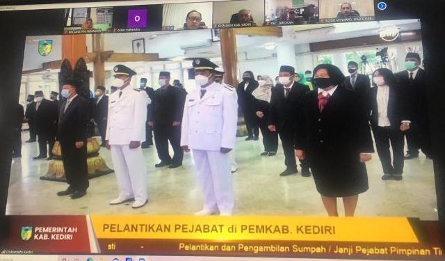 Serah terima jabatan secara virtual digelar di Pendopo Panjalu Jayati (istimewa)