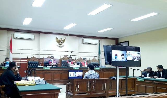 Sidang korupsi Dinas Kominfo di Ruang Candra Pengadilan Negeri Tipikor Surabaya (Penkum)
