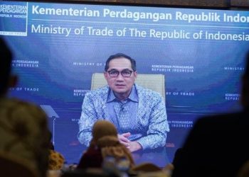 Menteri Perdagangan, Muhammad Lutfi secara virtual membuka Indonesia Franchise Forum dan Bizfest 2021 diselenggarakan di Hotel The Ritz Carlton, Jakarta (humas kemendag)