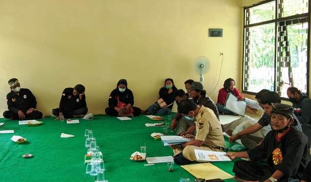Pertemuan di Aula Museum Airlangga dihadiri sejumlah anggota Wahyu Krida Budaya (Kintan Kinari Astuti)