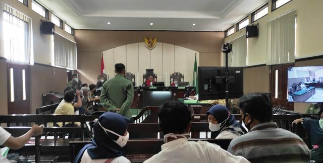 Suasana sidang di Pengadilan Negeri Kabupaten Kediri (istimewa)