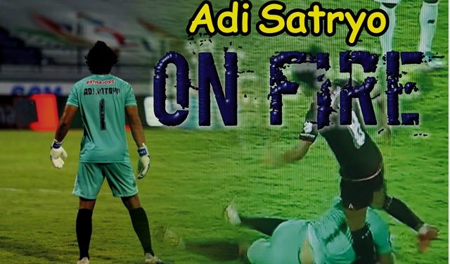 Kiper Persik Adi Satryo dinyatakan baik pasca kejadian melawan Borneo FC (persik.fc/istimewa)