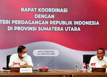 Rapat koordinasi distribusi migor bersama Gubernur Sumut Edy Rahmayadi (Kemendag)