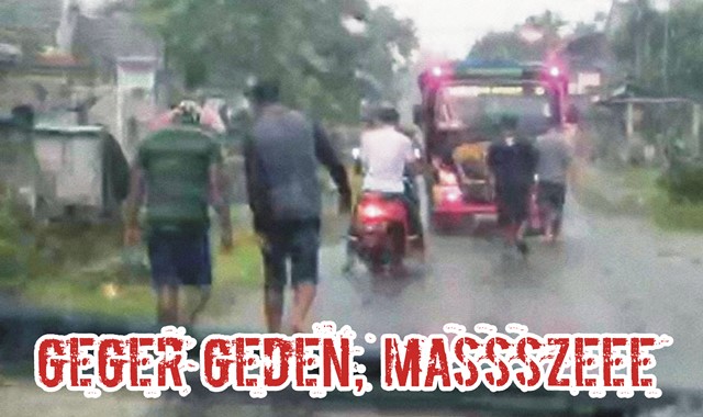 Aksi Heroik Warga Sumber Lumbu, Meski Hujan Deras Halau Truk Pasir, Terekam Kamera Ketua F-PRB Kabupaten Kediri