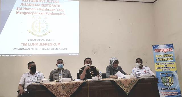 Kejaksaan Dorong Dibentuk Kampung Restorative Justice di Seluruh Desa se-Kabupaten Kediri