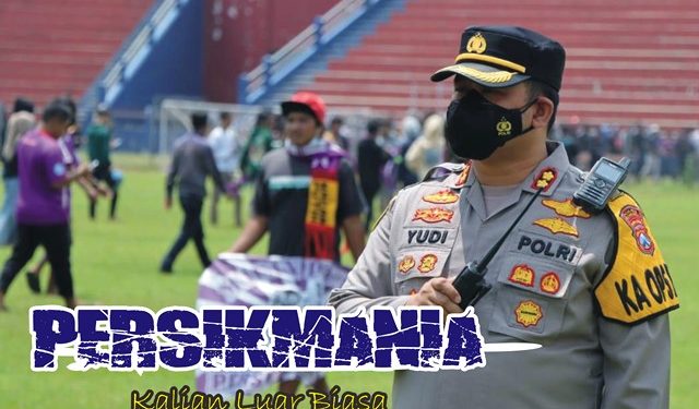 AKBP Wahyudi menyampaikan ucapan terima kasih atas kerjasama Persikmania (istimewa)