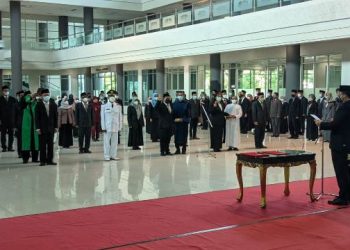 Pelantikan pejabat bertempat di Hall SLG (Kintan Kinari Astuti)