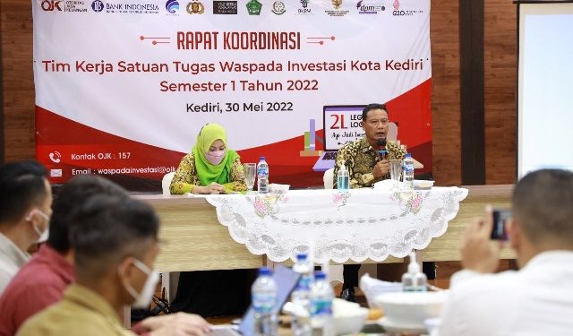 Rapat Koordinasi Tim Kerja Satgas Waspada Investasi Kota Kediri (kominfo)
