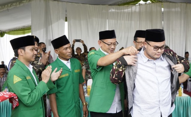 Saya Hijau Nahdlatul Ulama Ucap Mas Dhito Dihadapan Ketua PCNU, Saat Diangkat Anggota Kehormatan GP Ansor Kabupaten Kediri