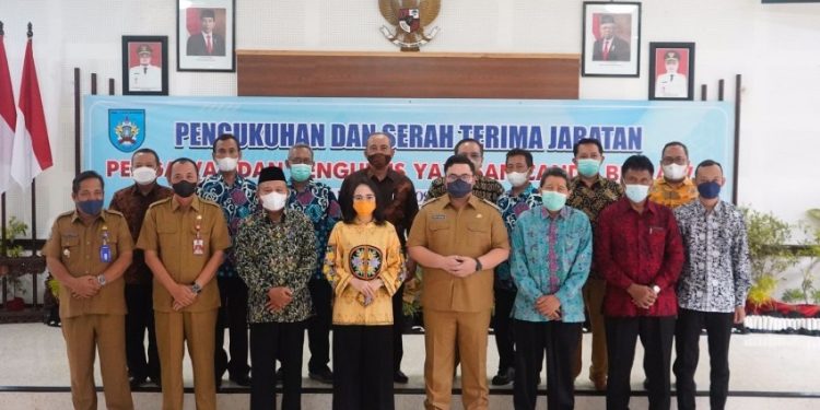 Saat pelantikan pengurus yayasan baru dibawah kepemimpinan Eriani Annisa Hanindhito (istimewa)