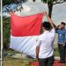 Suasana upacara HUT RI ke-77 digelar DLHKP di Lapangan Taman Ngronggo (Kintan Kinari Astuti)