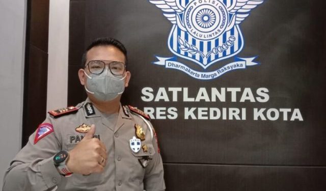 Kasat Lantas Polres Kediri Kota, AKP Pandri Pratama Putra Simbolon (humas)