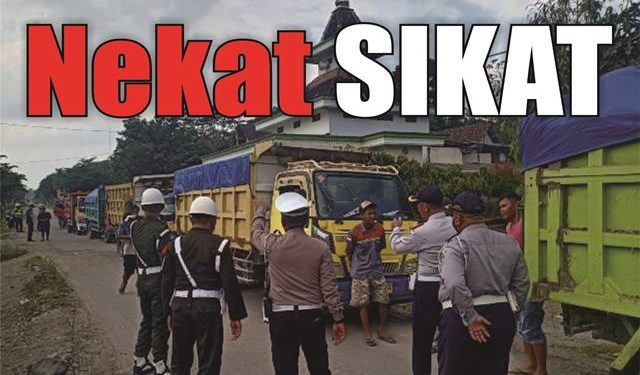 Operasi gabungan di Jalan Desa Manggis Ngancar (Satlantas)