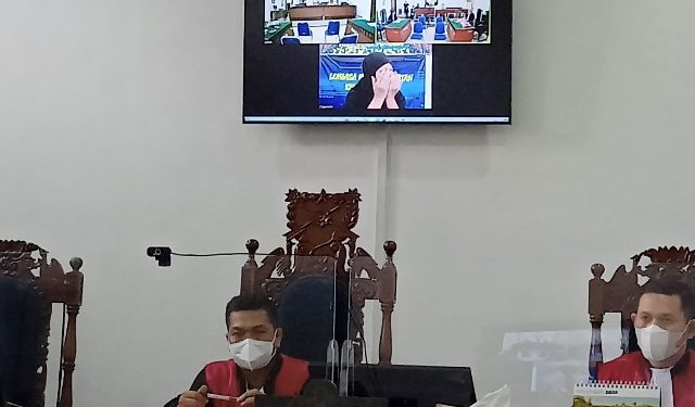 Sidang pembunuhan di Ruang Candra Pengadilan Negeri Kota Kediri (Kintan Kinari Astuti)