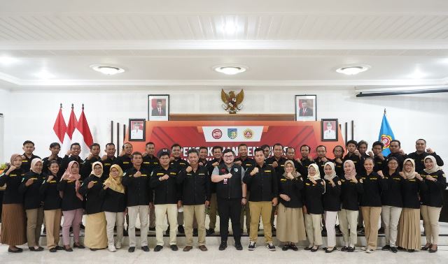 Dikukuhkan Mas Dhito, Karang Taruna Kabupaten Kediri Siap Terjun Ke Lapangan