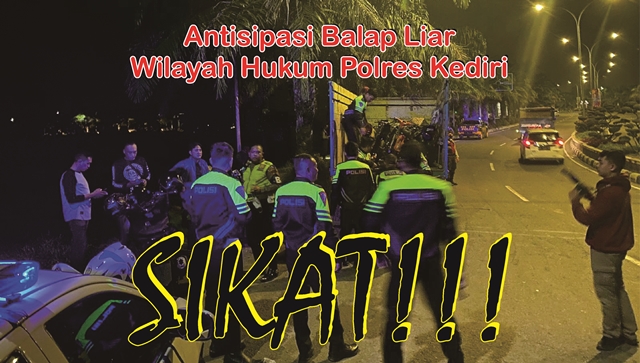 Puluhan Anak Muda di Kabupaten Kediri Tak Berkutik, Naik Motor Tanpa Plat Nomor Terjaring Polisi di SLG