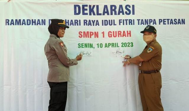 Ikrar digelar di SMP Negeri 1 Gurah (Kintan Kinari Astuti)