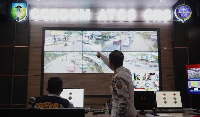Perangkat ATCS berada di Dinas Perhubungan Kabupaten Kediri (kominfo)