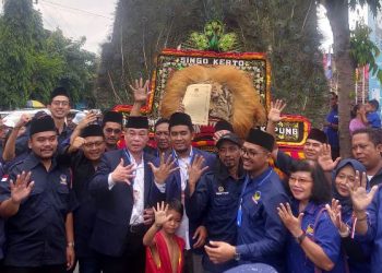 Pendaftaran Bacaleg Partai NasDem di KPU Kota Kediri (Oktavian Yogi Pratama)