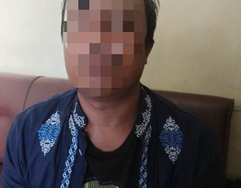 Pelaku Budi Suseno diamankan petugas (humas)