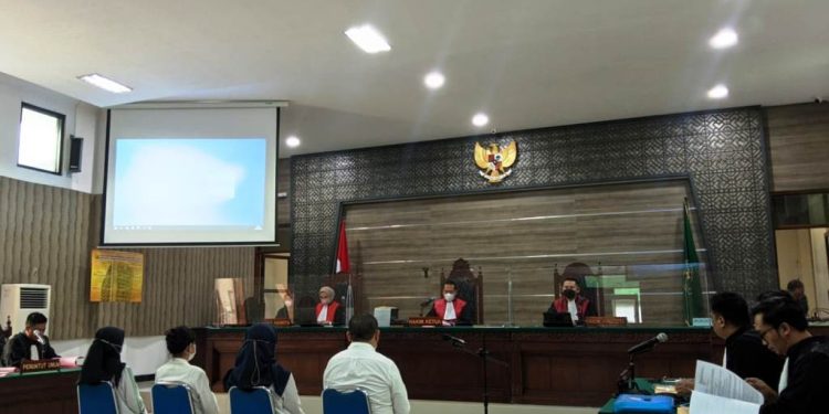 Suasana sidang di Pengadilan Negeri Kota Kediri (Kintan Kinari Astuti)