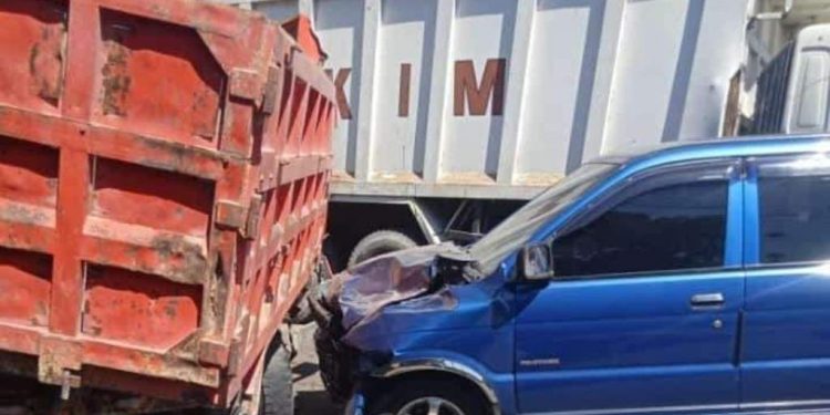 Tiga kendaraan terlibat laka lantas (istimewa)