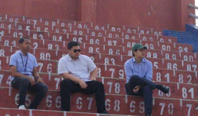 Mas Dhito melihat langsung latihan (Sigit Cahya Setyawan)