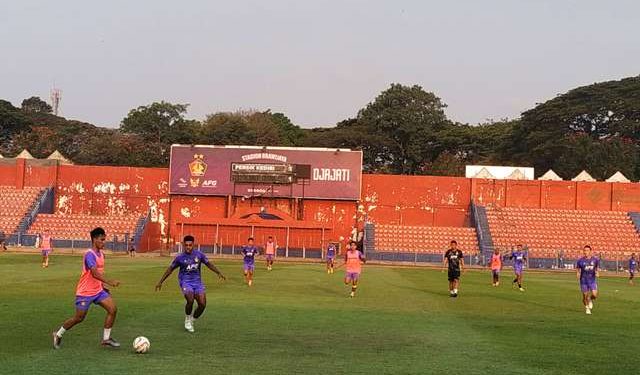 Latihan digelar Rabu sore di Stadion Brawijaya (Sigit Cahya Setiawan)