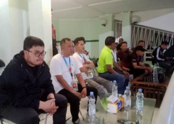 Mas Dhito saksikan babak semi final sepak bola Porprov Jatim (istimewa)