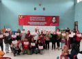 Sosialisasi dan penyerahan bantuan di Aula Kelurahan Burengan (Nanang Priyo Basuki)
