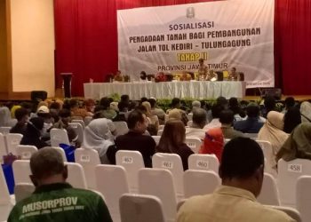 Suasana sosialisasi jalan tol yang khusus dihadiri yang menerima undangan (istimewa)