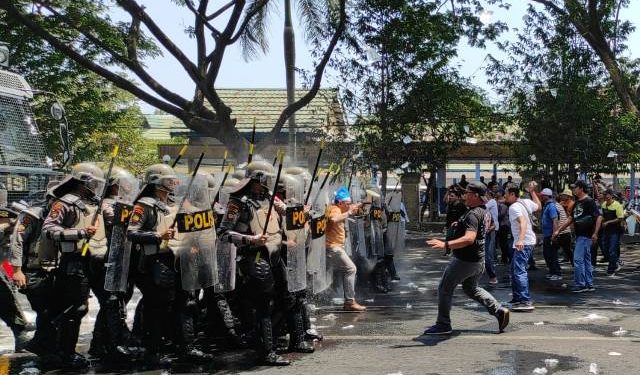 Suasana Simulasi Pengamanan Pemilu 2024 (Wildan Wahid Hasyim)