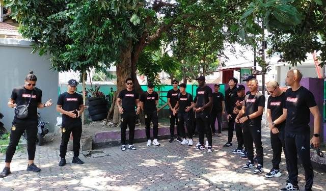 Tim Persik Kediri jelang keberangkatan ke Sleman (Sigit Cahya Setyawan)