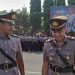 Pejabat lama Kasat Reskrim, AKP Rizkika Atmadha dan pejabat baru AKP Fauzi Pratama (Wildan Wahid Hasyim)