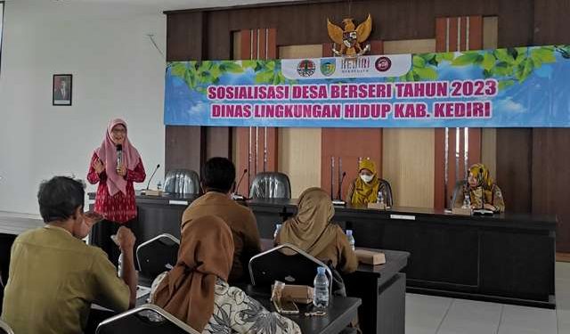 Sosialisasi Program Desa Berseri digelar DLHK Kabupaten Kediri (Wildan Wahid Hasyim)
