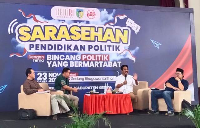 Ajak Anak Muda Wujudkan Pemilu Bermartabat, Misi Sarasehan Digelar Kesbangpol Kabupaten Kediri Ajak Anak Muda Wujudkan Pemilu Bermartabat, Misi Sarasehan Digelar Kesbangpol Kabupaten Kediri