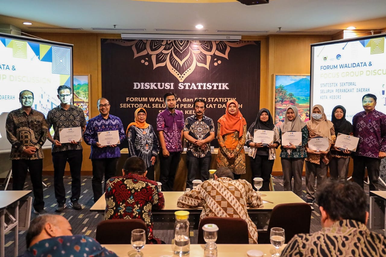 Diskominfo Ajak Seluruh OPD se-Kota Kediri Diskusi Satu Data dan FGD Statistik Sketoral
