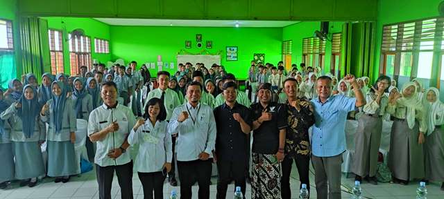 Sosialisasi dilakukan Tim Cagar Budaya Kabupaten Kediri di SMAN 1 Ngadiluwih (Wildan Wahid Hasyim)